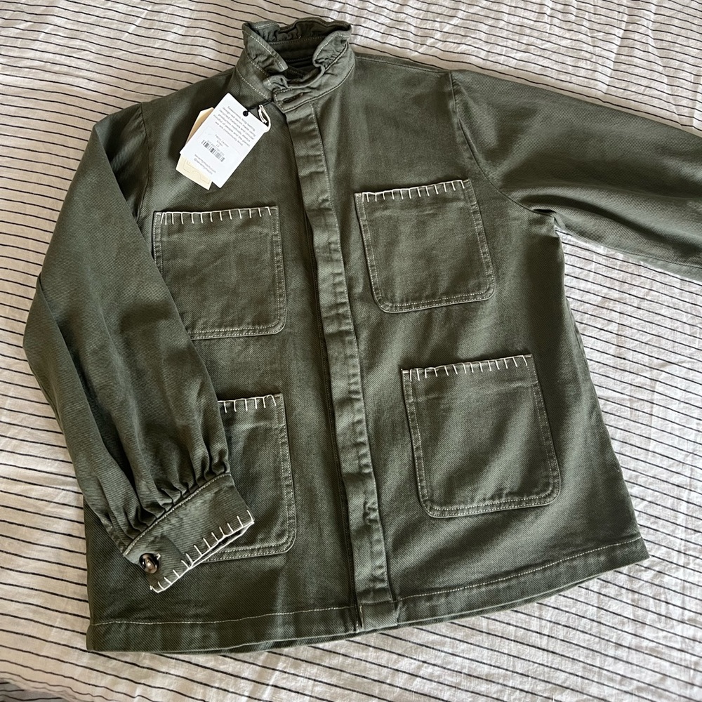 NWT Seventy + Mochi PABLO JACKET IN KHAKI - Picture 8 of 8